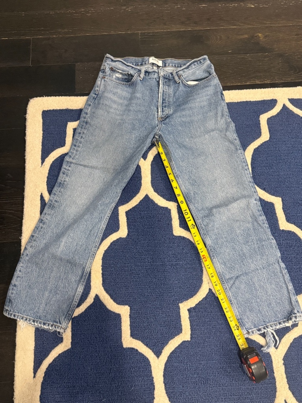Agolde Light Blue Straight-Leg Lana jeans 28